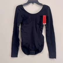 SPANX BodySuit X-Large Long Sleeve The Base Bodysuit Very Black