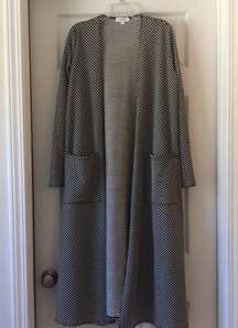 Polka Dot Long Cardigan