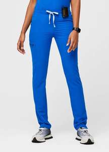 - Yola Skinny Scrub Pants Royal Blue Petite Medical Nurse Doctor