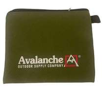 Avalanche Outdoor Supply Company Army Green logo mini bag zipper closure New OS