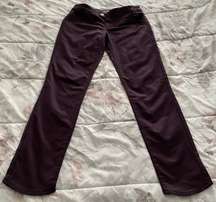 New Sabrina Maroon Burgundy Cropped Slim Skinny Jeans, size 28”