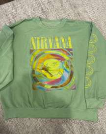 Green Nirvana Crewneck 