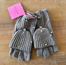 Kate Spade Embellished Pop Top Gloves