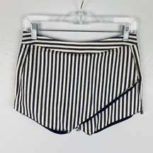 Under Skies Blue White Striped Skort S