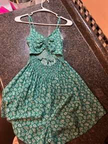 Green Floral Dress