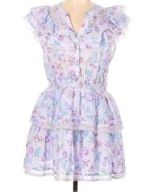 X Love Shack Fancy Ruffle Floral Dress