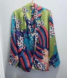 Green Drapey Blouse - Size 2X