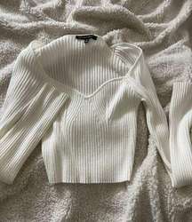 White Long Sleeve Top