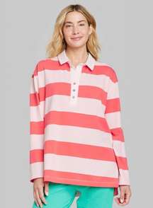 Large Striped Rugby  Shirt