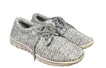 Mia Heathered Gray Knitted Lace Up Low Top Casual Sneakers Women Sz 8