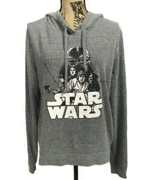 Star Wars Womens Return Of the Jedi Grey Hoodie XLarge