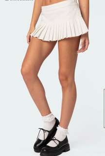 White Mini Skort