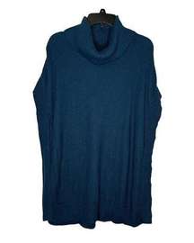 Matilda Jane Women Sweater Cowl Neck Poncho Pullover Sleeveless Oversized Medium