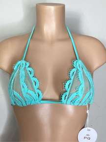 New. PQ seafoam lace triangle bikini top. Small. Retails $89