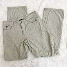 Outdoor Research Women's Hiking Pants Cream Tan Convertible to Bermuda Short