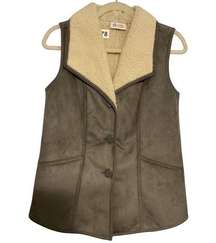 d & Co QVC Sherpa vest size‎ XXS