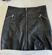 Black Leather Skirt