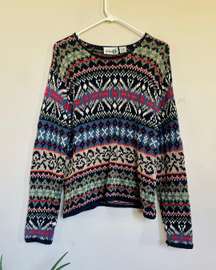 Vintage Knit Multicolor Sweater 