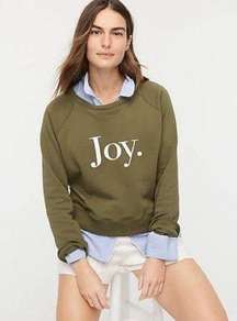 J. CREW SWEATSHIRT GREEN PULLOVER TOP WOMEN’S LARGE