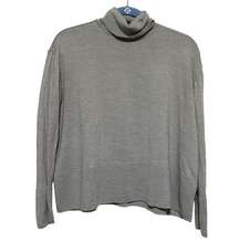 Everlane Lightweight Gray Wool Turtleneck Sweater