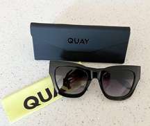 Quay Australia By The Way Oversized Square Sunglasses Black