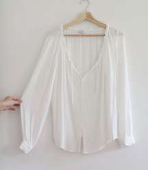 White Airy Blouse