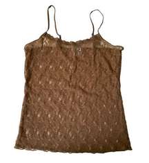 Relativity Intimates Brown Lace Camisole Top (10E-39)