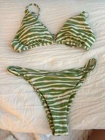 Green Zebra bikini 