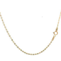 14k REAL Gold Solid 2.5 mm Tri color Valentino Chain Necklace with Spring Clasp