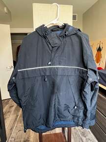 Navy Blue Rain Coat