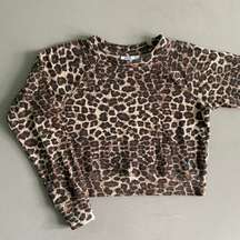 Cheetah Print Crewneck Sweatshirt