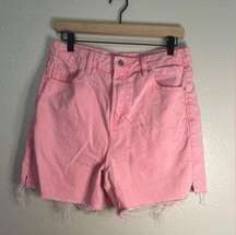 Denim co. Pink denim Bermuda shorts