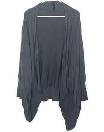 Maurice’s Waterfall Dark Gray Open Cardigan