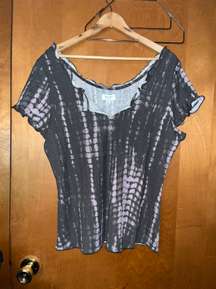 Womens Nwt  Tie Dye Top Size 1x