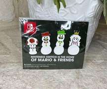 Mario and Friends Snowmen Holiday Pin Set GameStop Exclusive Christmas new