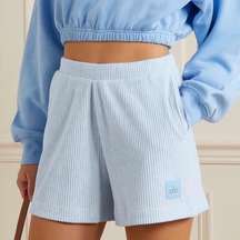 Alo Muse Shorts in Blue Sky Heather