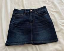 Denim A Line Skirt