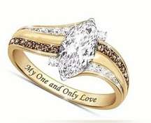 Gorgeous Ladies “My One and Only Love” Statement Ring Size 7