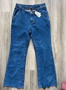 NWT Cider High Waist Cutout Bootcut Jeans