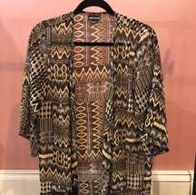 Aztec Print Kimono