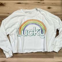 Grayson Threads Lucky Cropped Sweatshirt Women’s XL