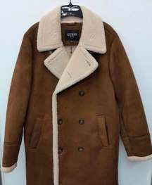 WOMEN Large Men M Faux leather fur brown Men's