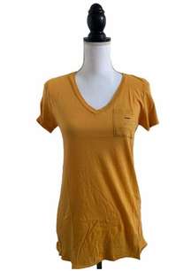 Michelle by Comune Leo Zodiac Constellation Print Tee Mango Yellow Women’s Small