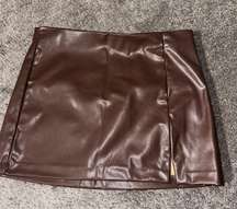 leather skirt