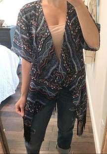 LulaRoe fringe kimono