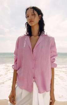 Pink Linen Top