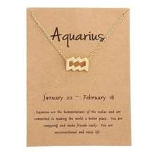 🆕Aquarius Zodiac Astrology Pendant Necklace