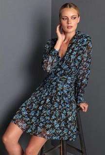 DONNA MORGAN Shirred Floral Mini Dress NWT Sz 4