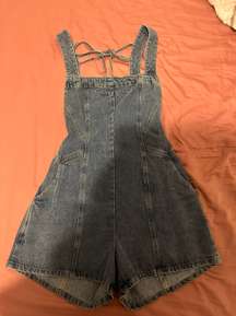 Denim Romper