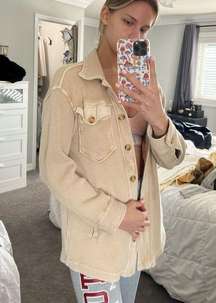 Cream button cardigan